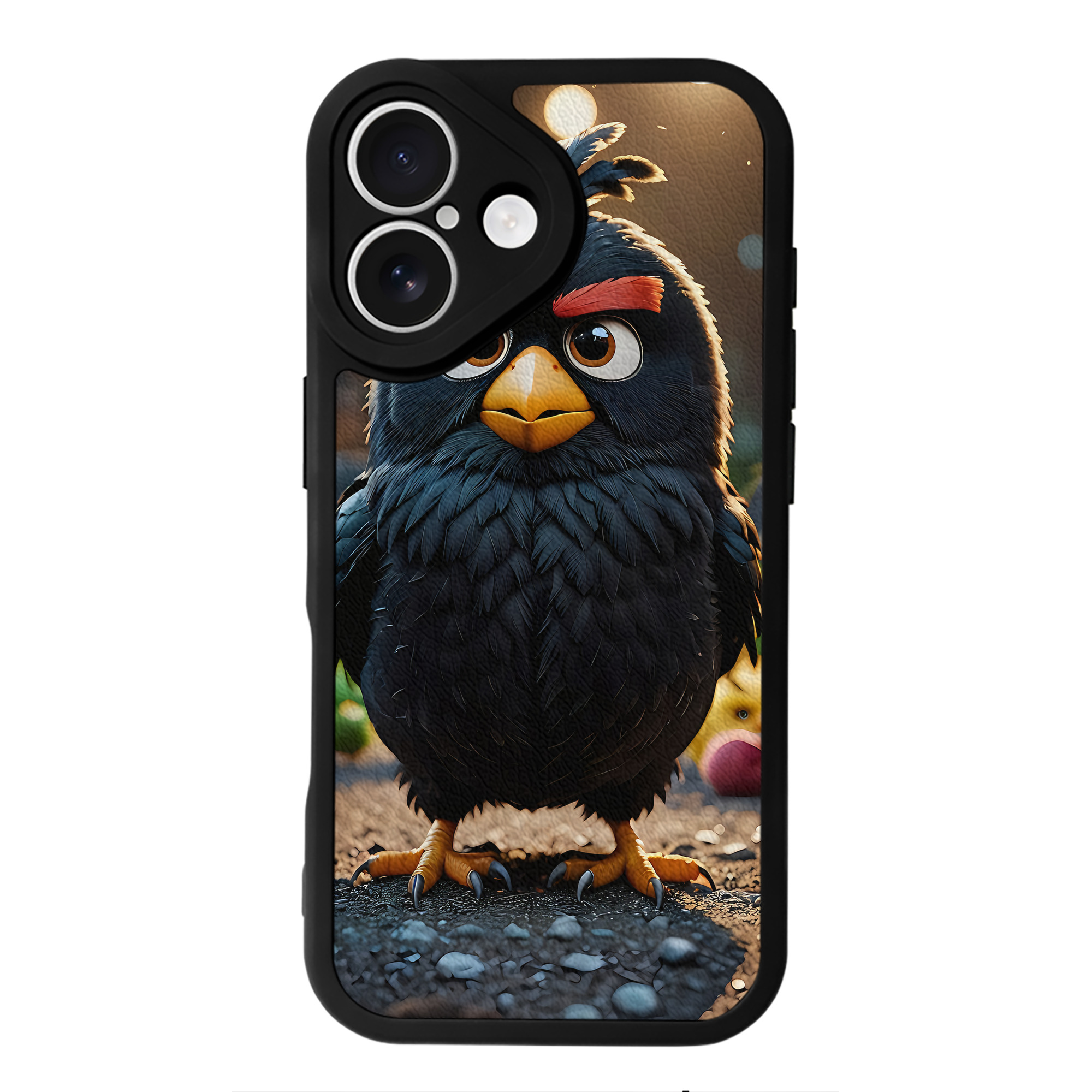 （画像用） Angry Birds アングリーバード 【iPhone 16シリーズ対応】シリコンスマホケース（レザー調） 材質：シリコン